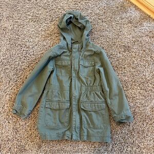 Cat & Jack Olive Green Hooded Utility jacket for Kids